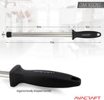 Load image into Gallery viewer, AVACRAFT 12 inch Knife Sharpener Rod with Ergonomic Handle for Firm Grip
