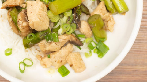 Chicken Asparagus Mushroom Stir Fry Recipe