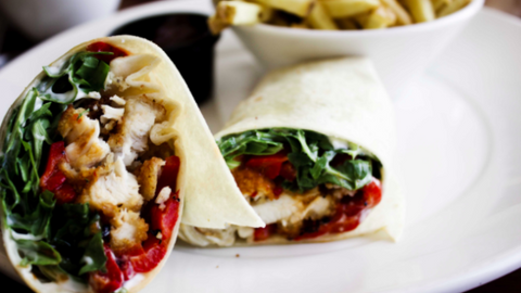 Meaty Shawarma Wrap with Garlic Sauce