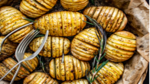 Baked Hasselback Potatoes