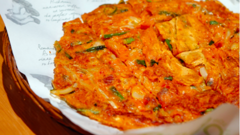 Thin Crust Kimchi Pizza