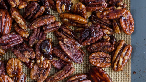 Caramel Candied Pecans