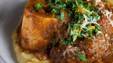 Slow cooked Beef Shank with Mashed Potato