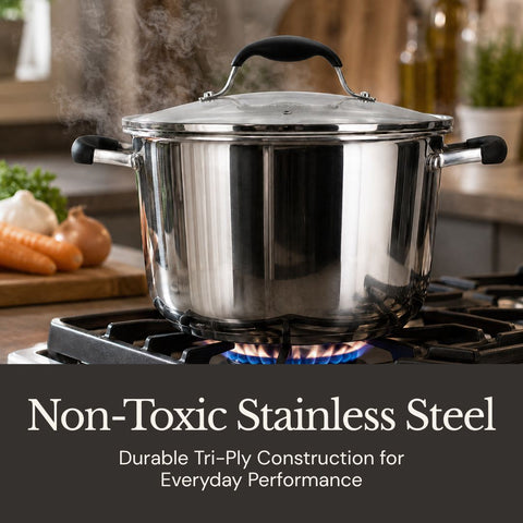 Essential Stainless Steel 5 QT Multipurpose Pot (Tri-Ply)