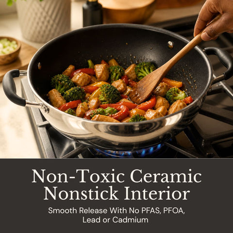 Non-Toxic Ceramic Nonstick Everyday Pan (9 inch)