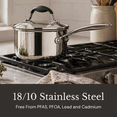 AVACRAFT Signature Stainless Steel Saucepan (5-Ply)