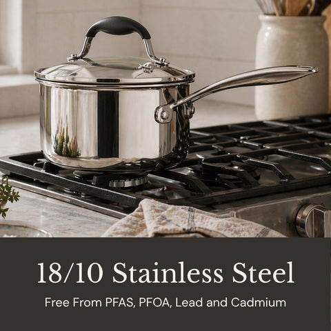 AVACRAFT Signature Stainless Steel Saucepan (5-Ply)