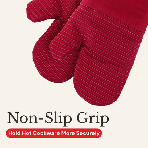 Grippy oven mitts