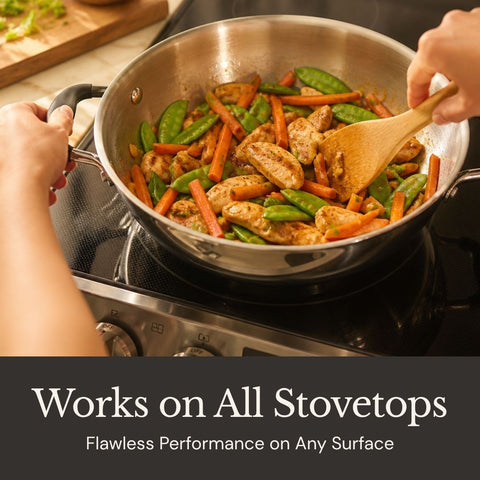 AVACRAFT Signature Stainless Steel Everyday Pan (5-Ply)
