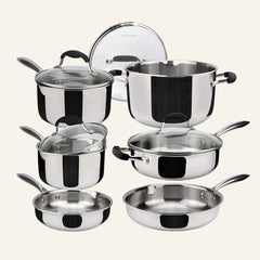 The Essentials Stainless Steel Cookware Set (10 Piece)