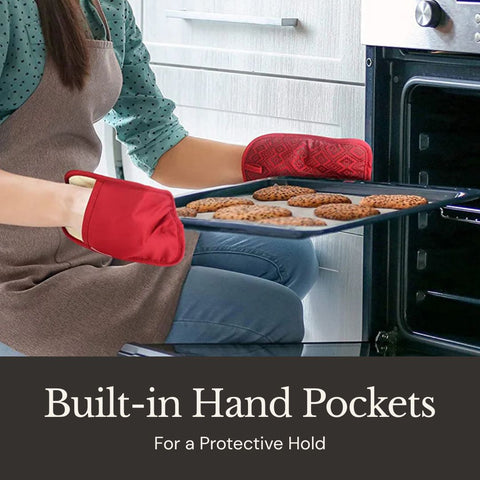Silicone Grip Pot Holders (Cotton Twill, 2-Pack)