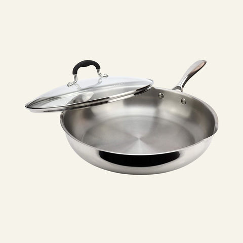 Five-Ply Stainless Steel Frying Pan 18/10