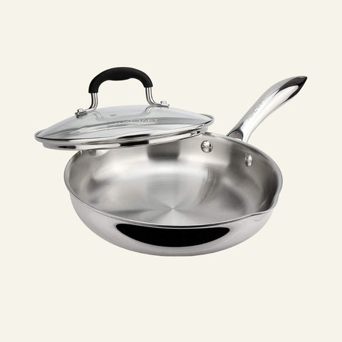 Tri-Ply Stainless Steel Frying Pan
