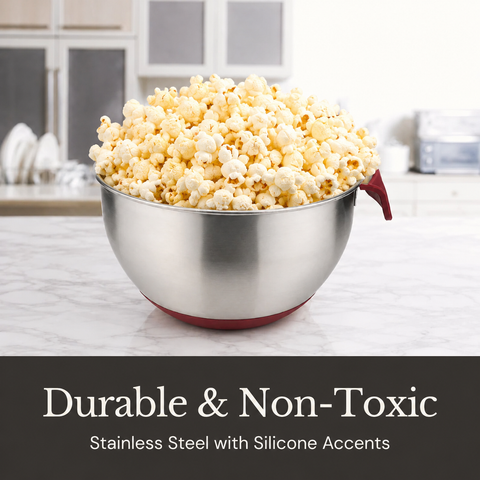 Stainless Steel Stovetop Popcorn Set