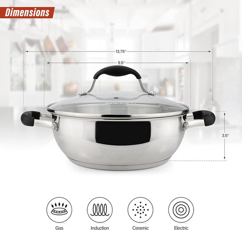 Stainless Steel Everyday Pan