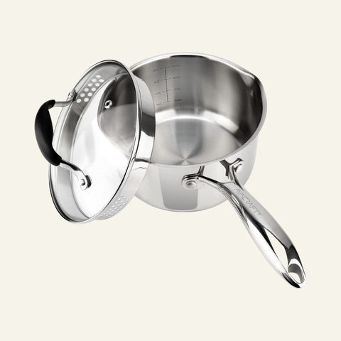 Five-Ply Stainless Steel Saucepan