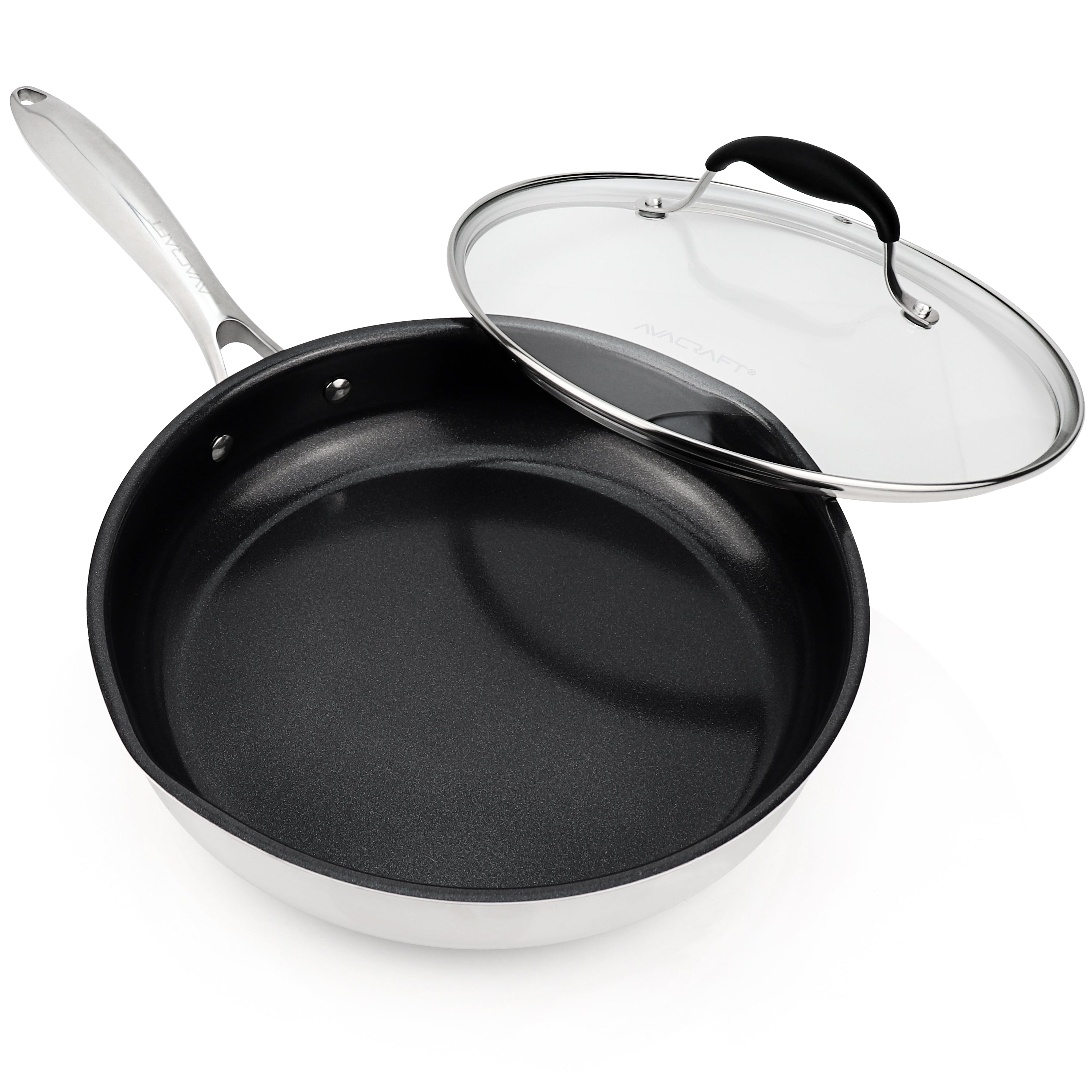 Nonstick Frying Pan With Glass Lid, Chef's Pans, Skillet, Egg Fry