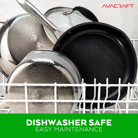 Nonstick Saucepan with Glass Strainer Lid