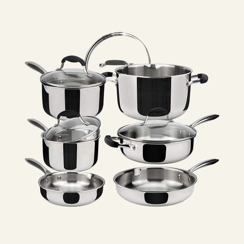 Multiclad Pots and Pans Set, 10-Piece Cookware Set
