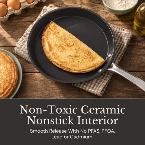 Non-Toxic Ceramic Nonstick Crepe Pan