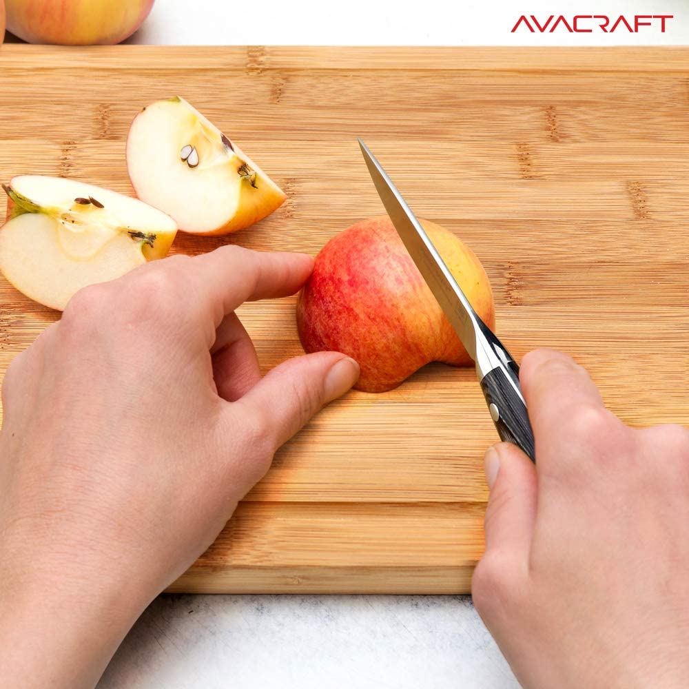AVACRAFT 12 inch Knife Sharpener Rod with Ergonomic Handle for Firm Gr