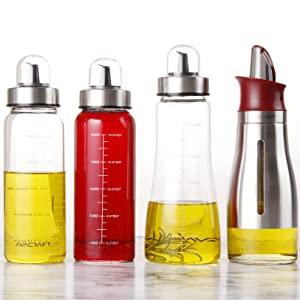 Oil Bottle Glass Olive Oil Dispenser Bottle Glass Cooking Oil