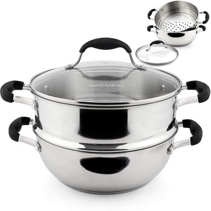 Soup Pot Stainless Steel Pasta Cooking Pot Steamer Pot Sauce Pan
