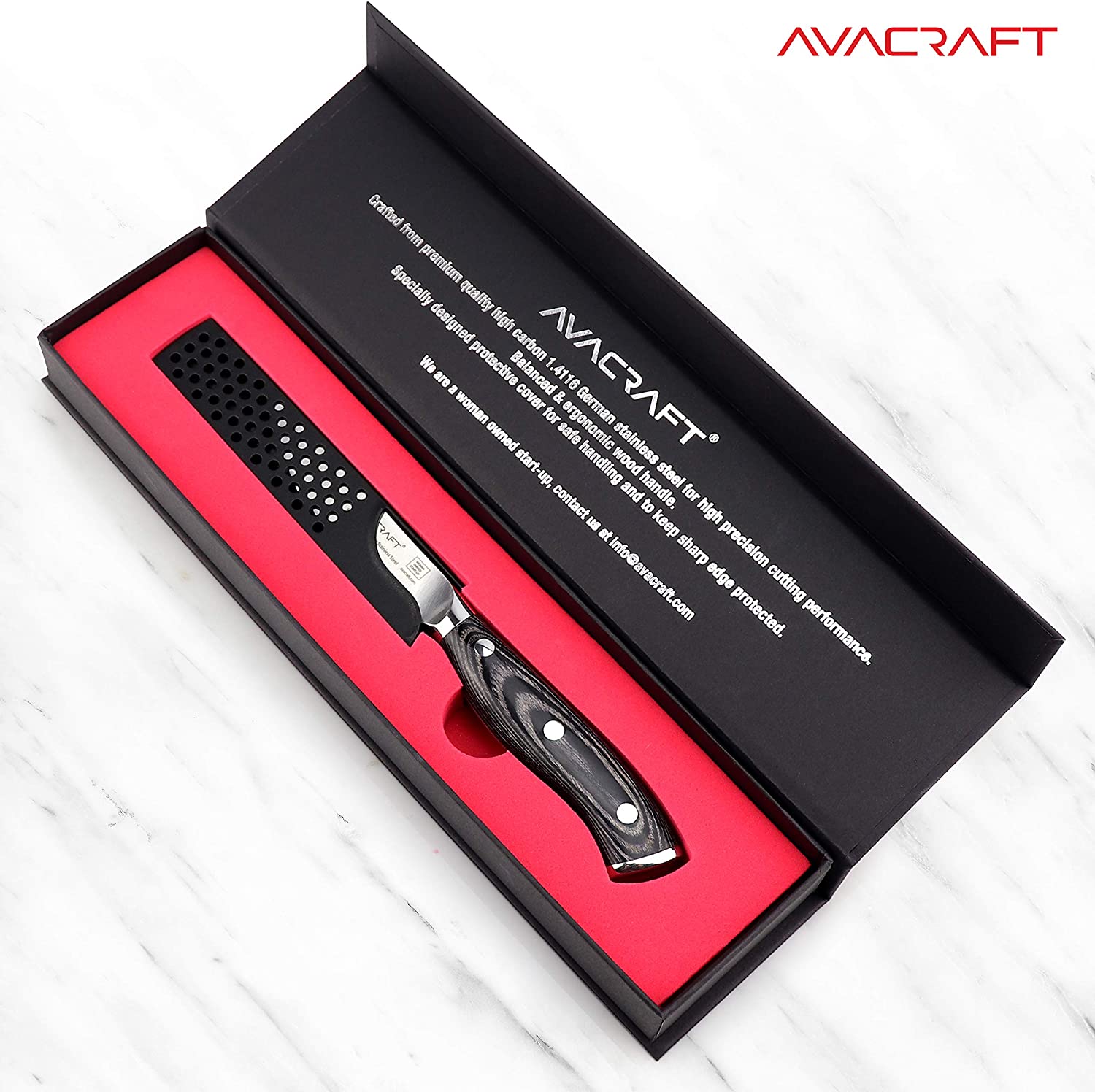 Chef Knife - Kitchen Knives, 8 inch Chef's Knife, 4 inch Paring Knife, High  Carbon Stainless Steel with Ergonomic Handle