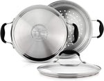 Load image into Gallery viewer, AVACRAFT 18/10, 3 Piece Stainless Steel Steamer Cooking Pot Set
