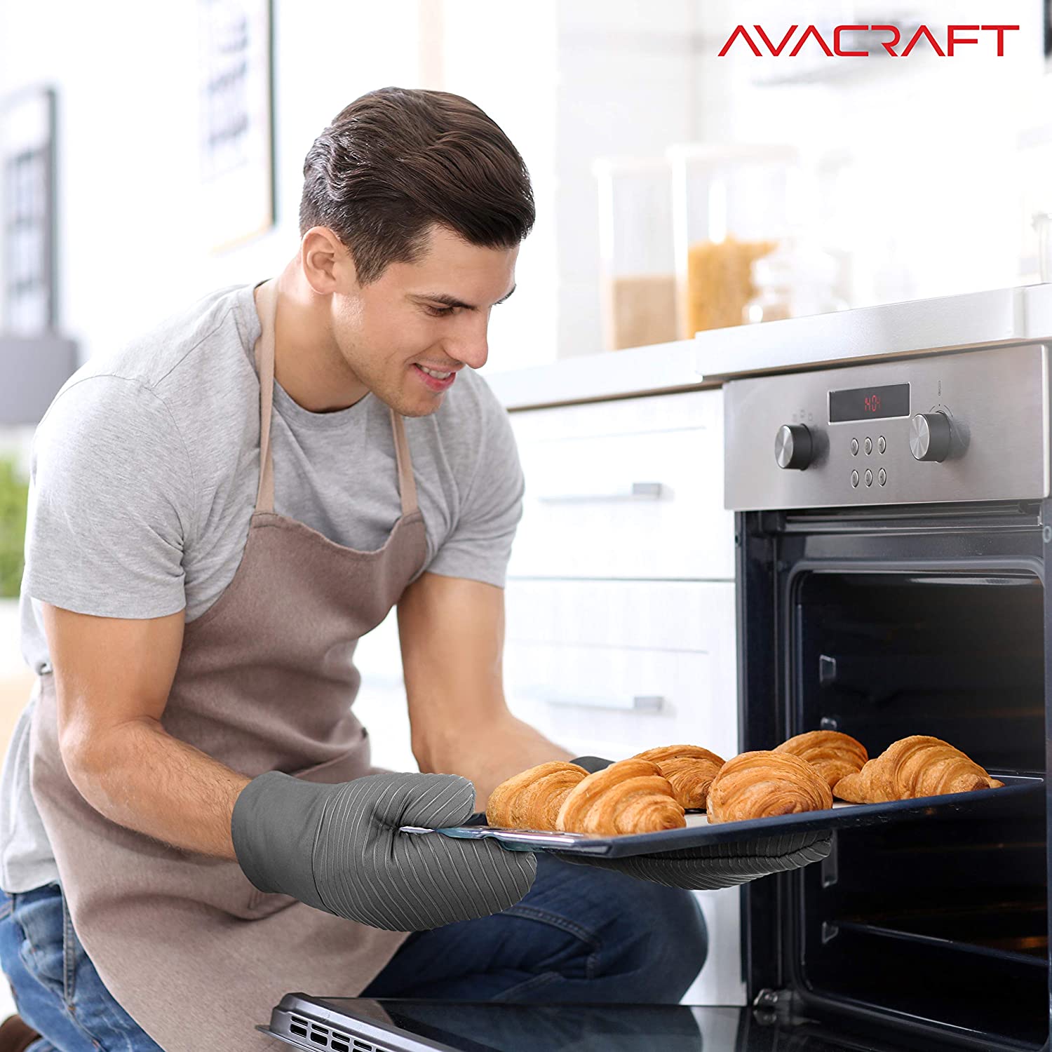 Beautifully Made Calphalon Oven Mitts For Kitchen Safety 