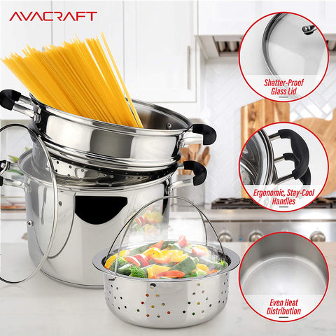 4 Piece Pasta Pot